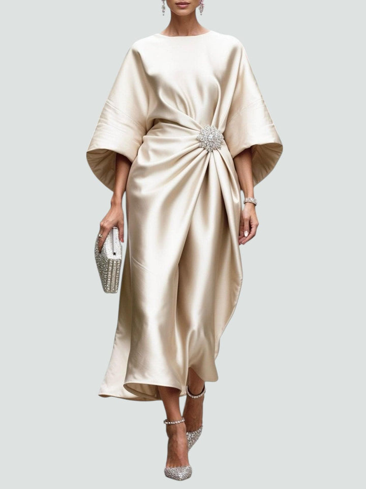 ELEONORA | ABITO MIDI ELEGANTE DRAPPEGGIATO