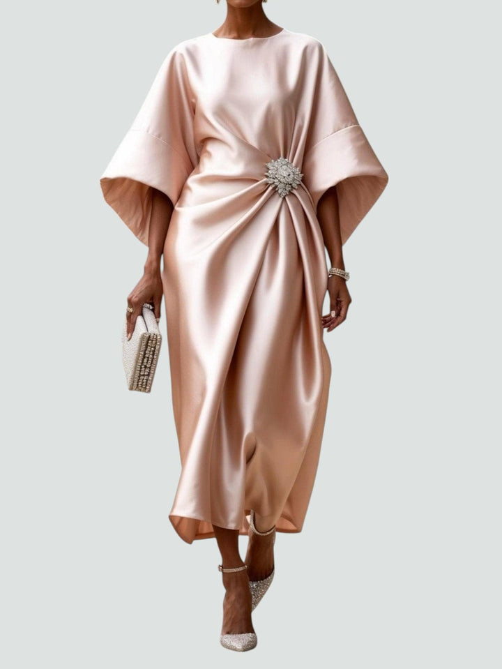 ELEONORA | ABITO MIDI ELEGANTE DRAPPEGGIATO