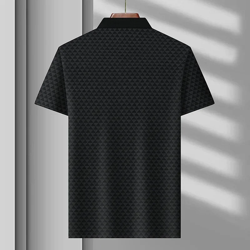 RICCARDO | POLO ELEGANTE CON FANTASIA GEOMETRICA