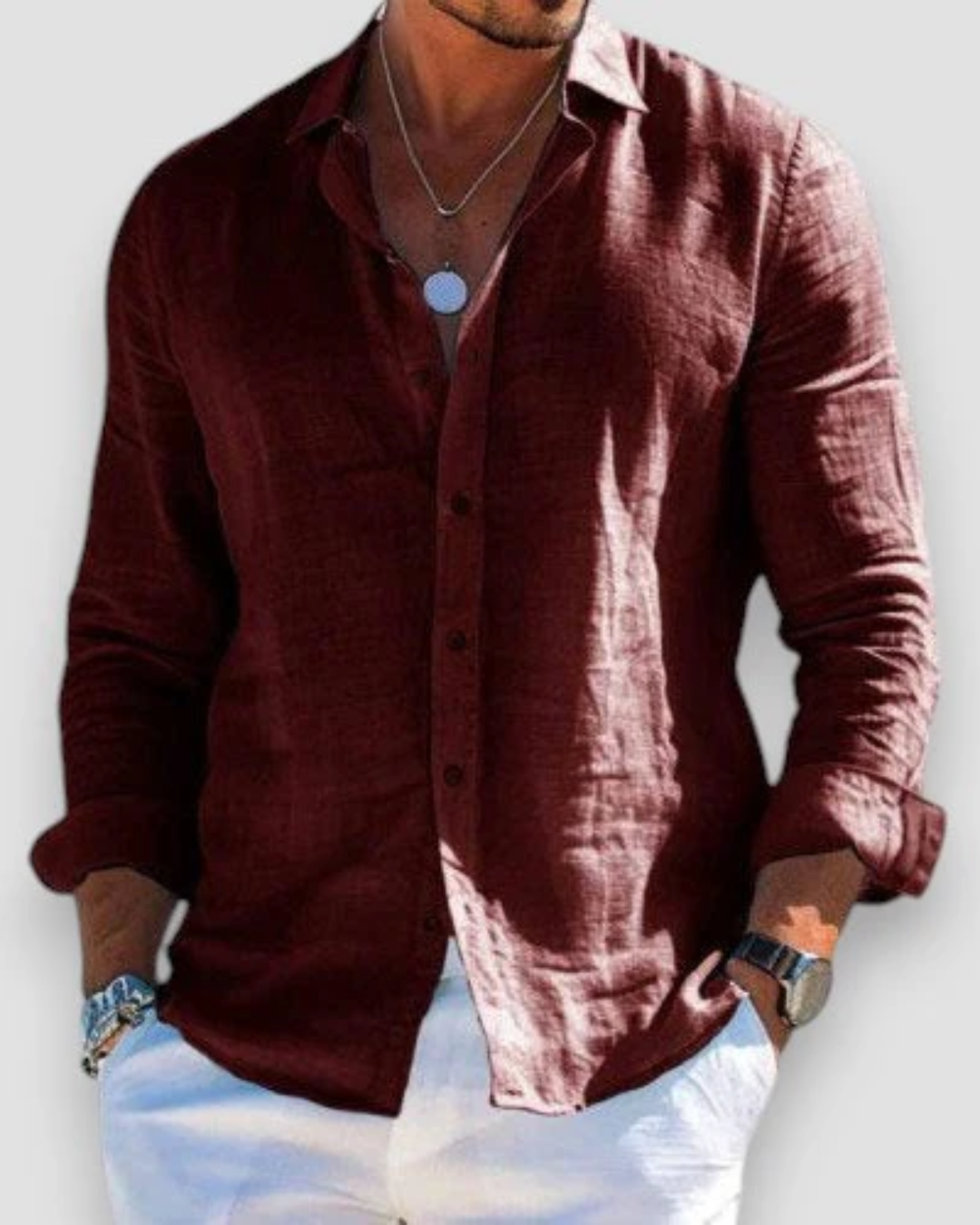 LORENZO | CAMICIA IN LINO ELEGANTE ESSENZIALE