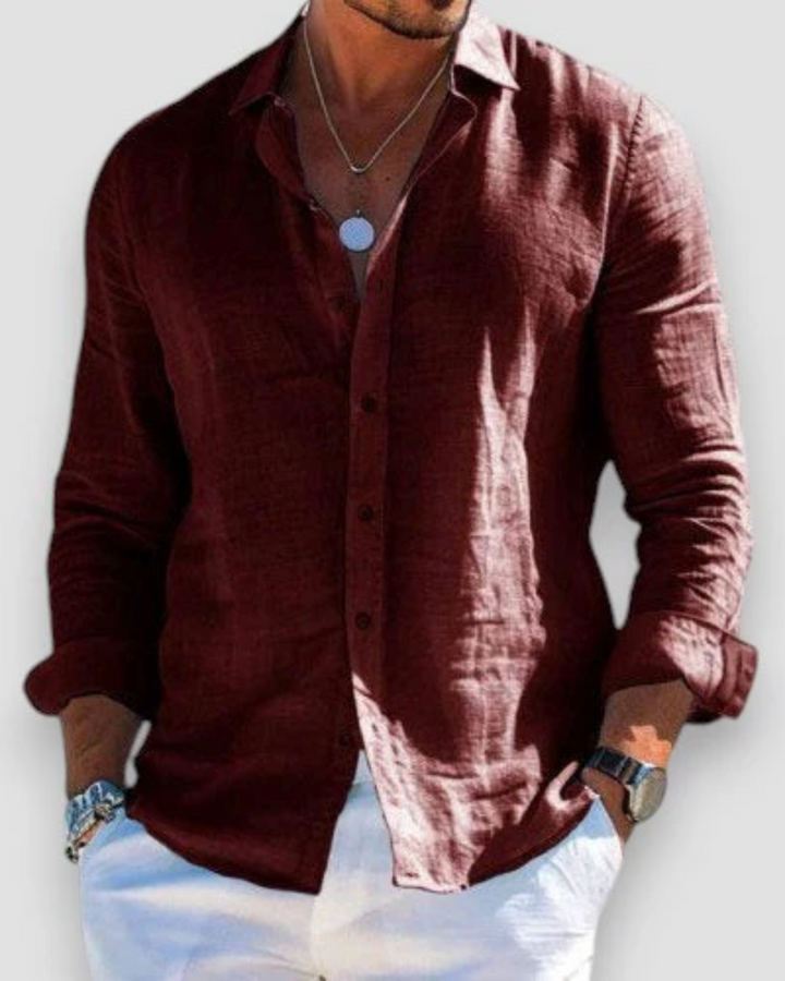 LORENZO | CAMICIA IN LINO ELEGANTE ESSENZIALE
