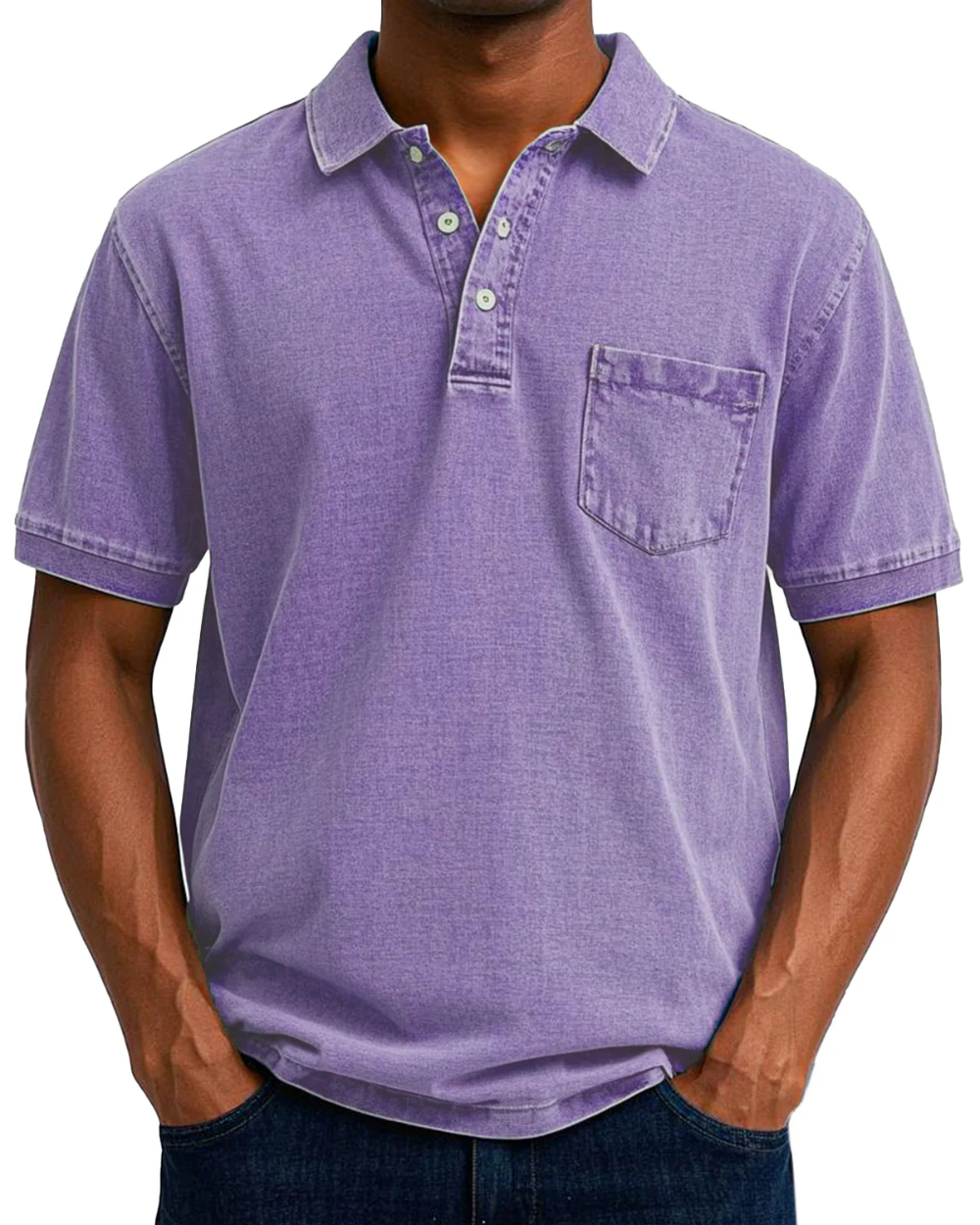MATTEO | POLO EFFETTO DENIM PREMIUM