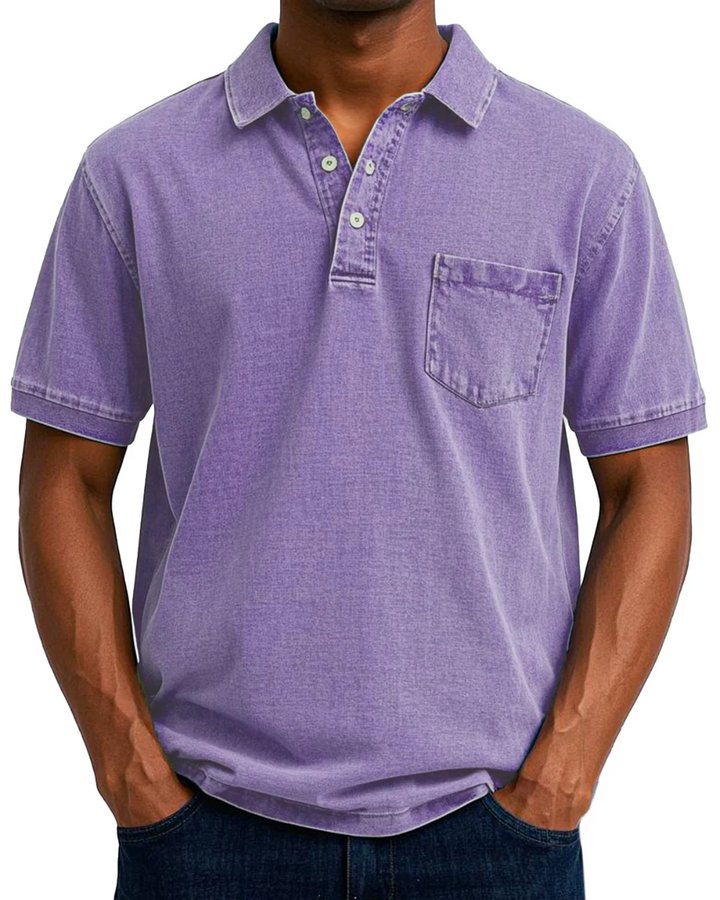 MATTEO | POLO EFFETTO DENIM PREMIUM