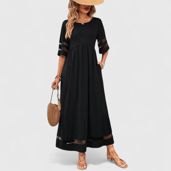 AURORA | ABITO LUNGO ELEGANTE DRAPPEGGIATO