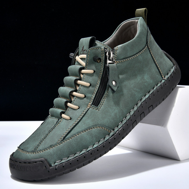 EMILIANO | SNEAKERS ALTE CON ZIP LATERALE