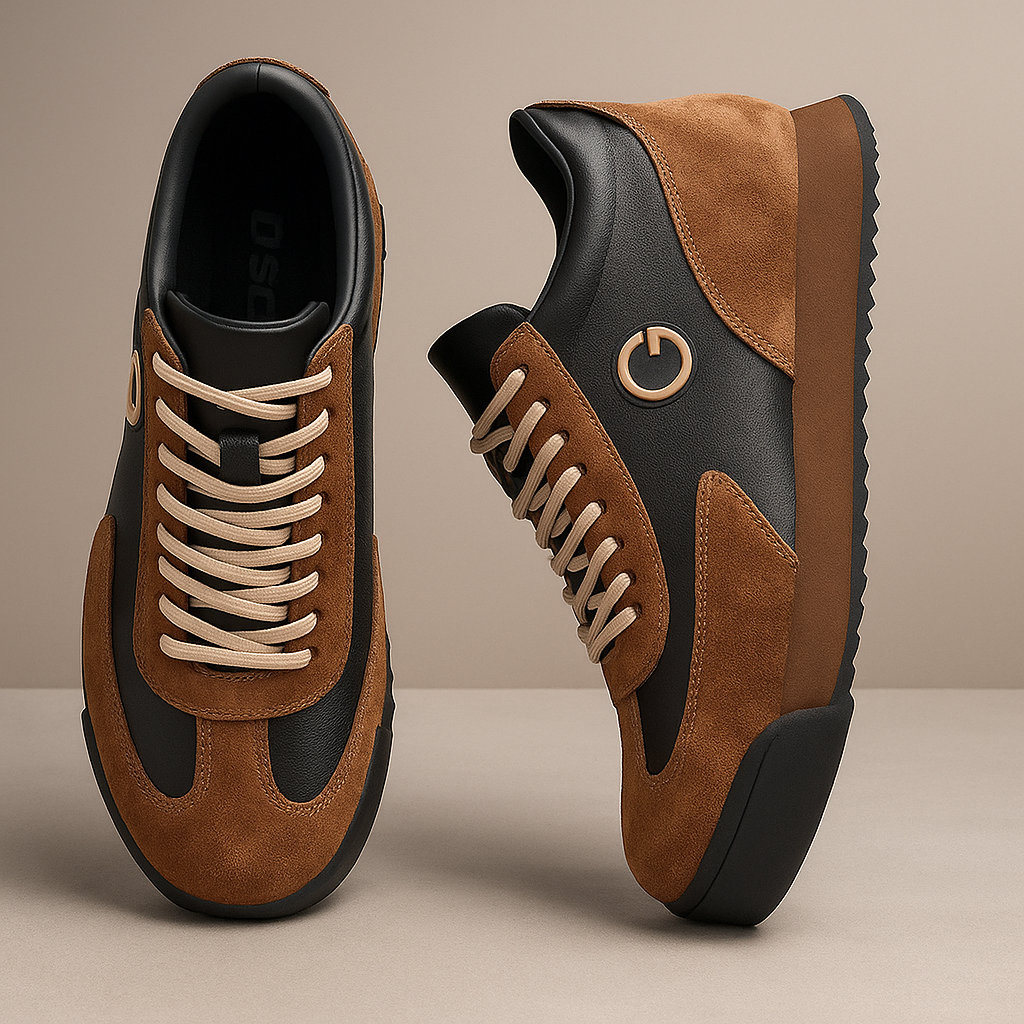 MASSIMO | SNEAKERS RETRÒ CON DETTAGLI A CONTRASTO