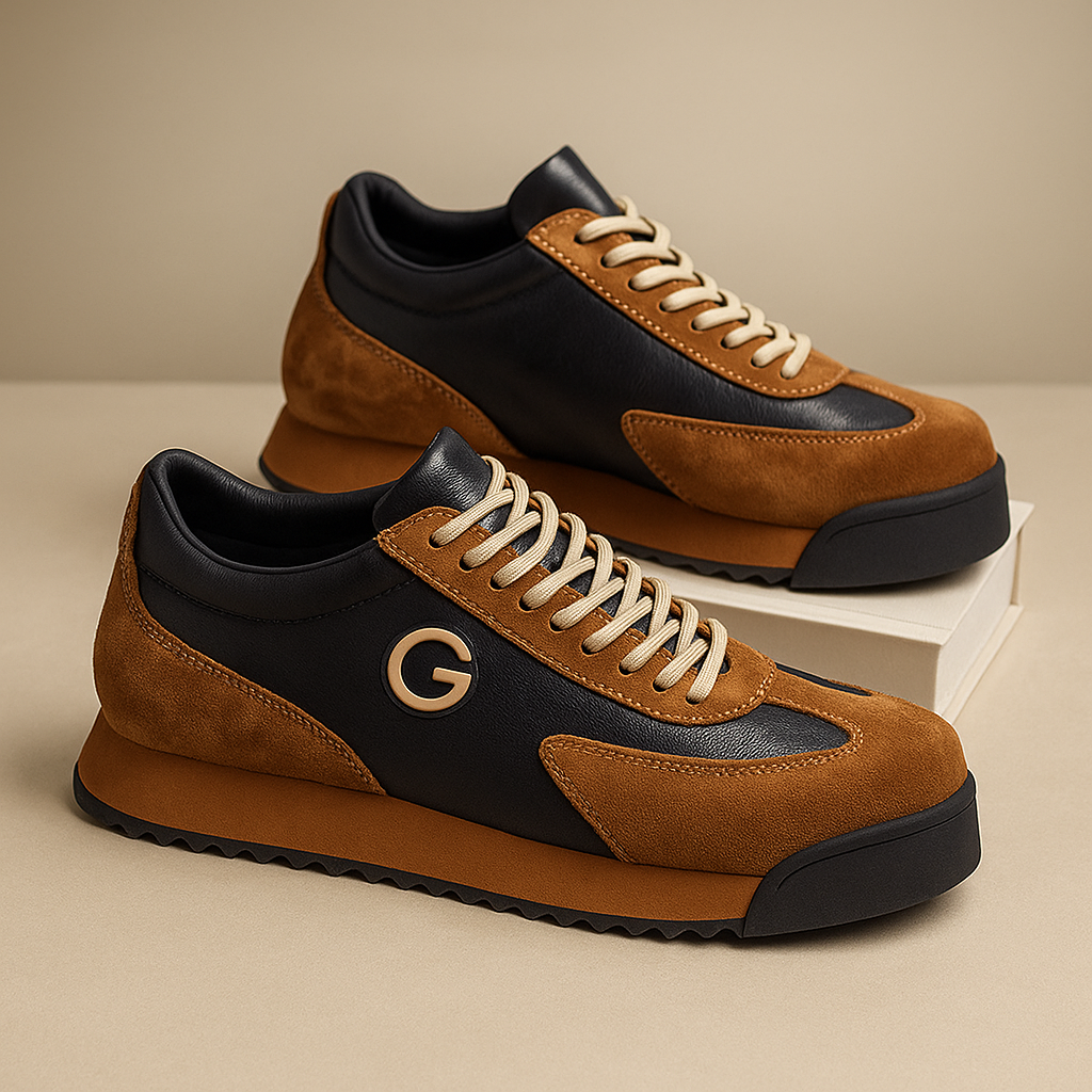 MASSIMO | SNEAKERS RETRÒ CON DETTAGLI A CONTRASTO