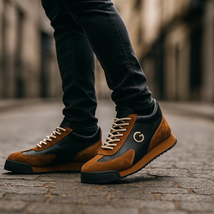 MASSIMO | SNEAKERS RETRÒ CON DETTAGLI A CONTRASTO