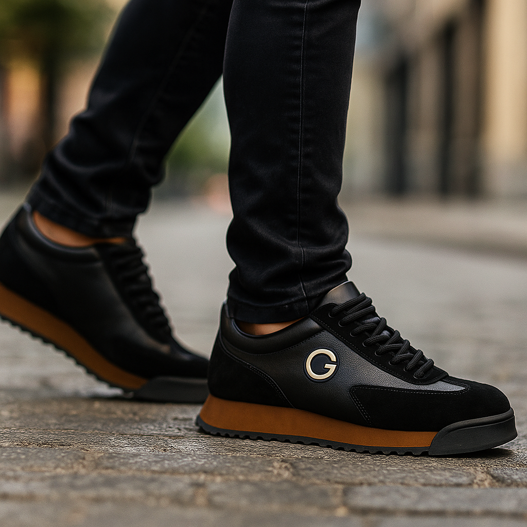 MASSIMO | SNEAKERS RETRÒ CON DETTAGLI A CONTRASTO