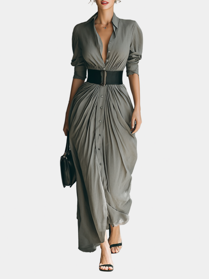 VITTORIA | ABITO CAMICIA LUNGO ELEGANTE