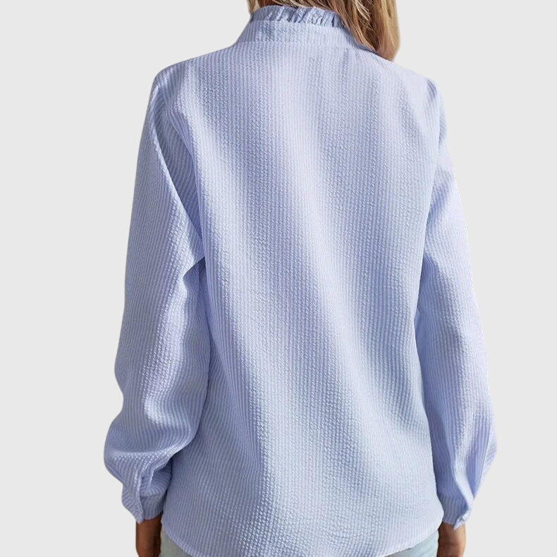 ELENA | CAMICIA CON ROUCHES ELEGANTE