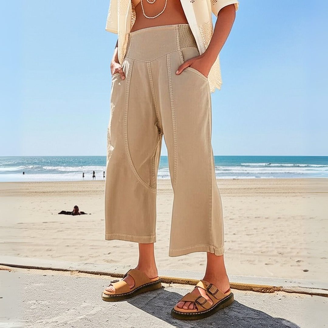 GIULIA | PANTALONI CASUAL A VITA ALTA