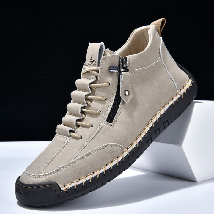 EMILIANO | SNEAKERS ALTE CON ZIP LATERALE