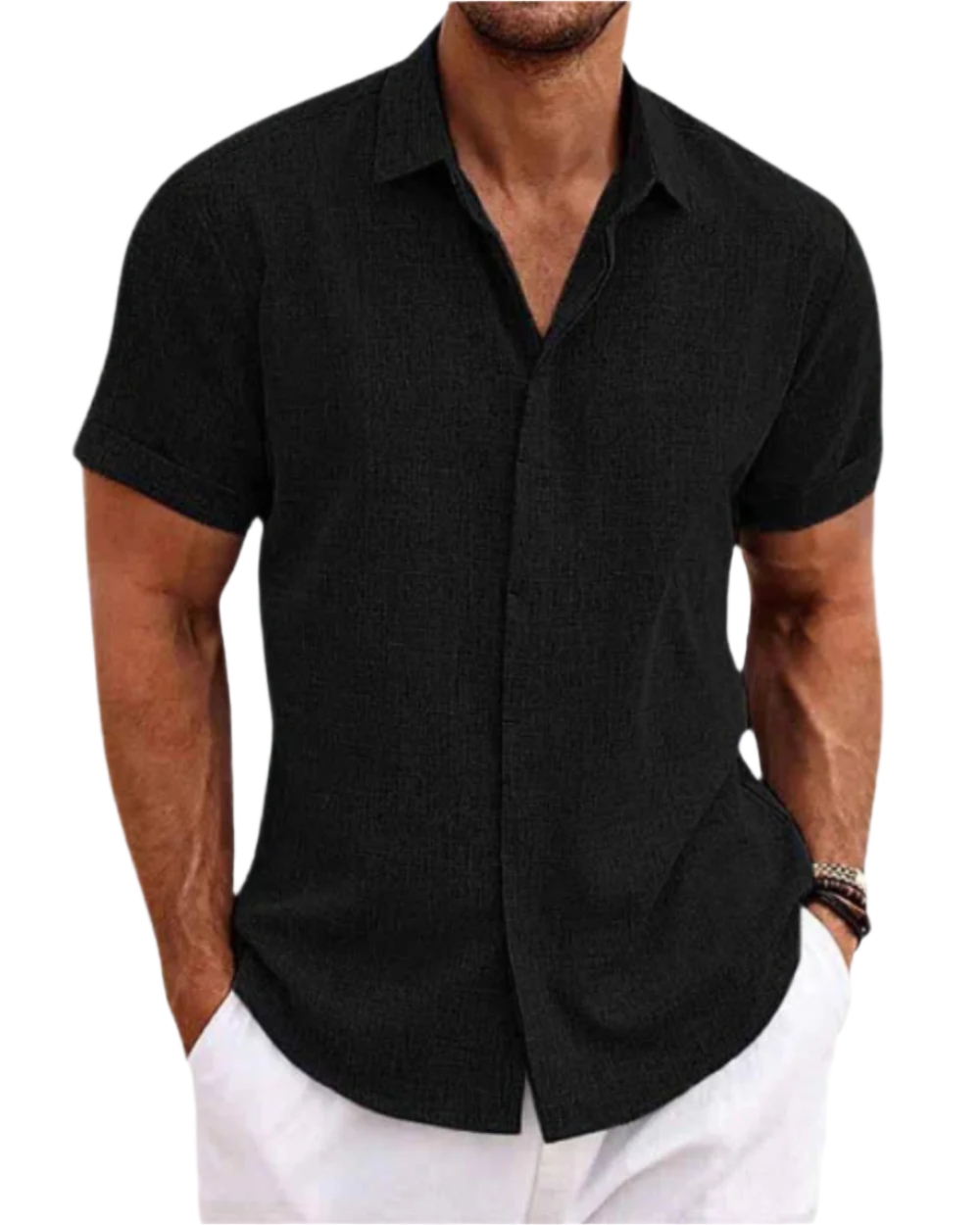 STEFANO | CAMICIA ELEGANTE A MANICHE CORTE