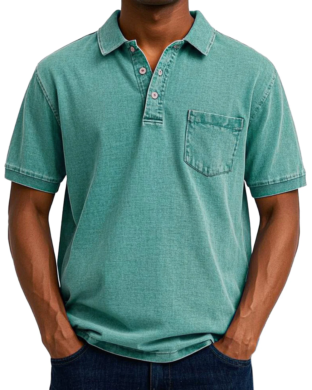 MATTEO | POLO EFFETTO DENIM PREMIUM