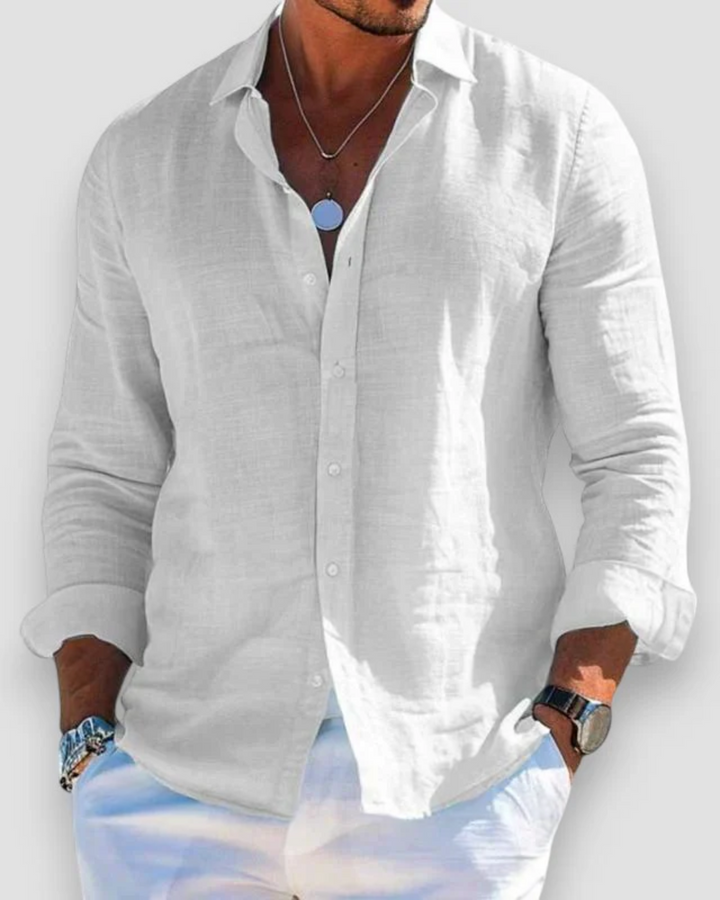 LORENZO | CAMICIA IN LINO ELEGANTE ESSENZIALE