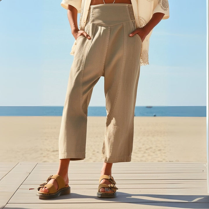 GIULIA | PANTALONI CASUAL A VITA ALTA