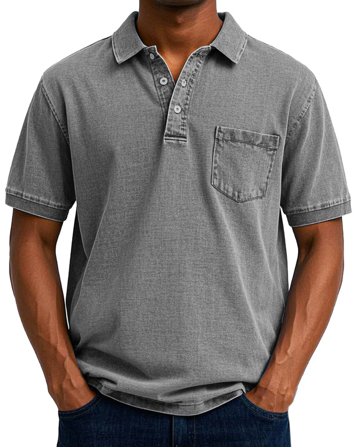 MATTEO | POLO EFFETTO DENIM PREMIUM