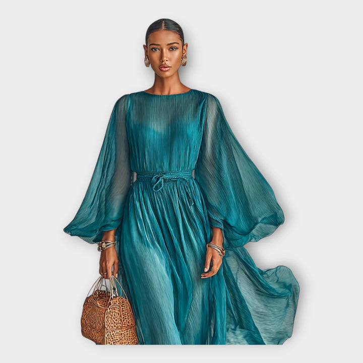 ADELINA | ABITO LUNGO IN CHIFFON ELEGANTE