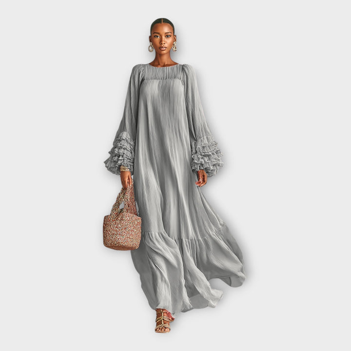 ELISA | ABITO LUNGO BOHO CON MANICHE A BALZE
