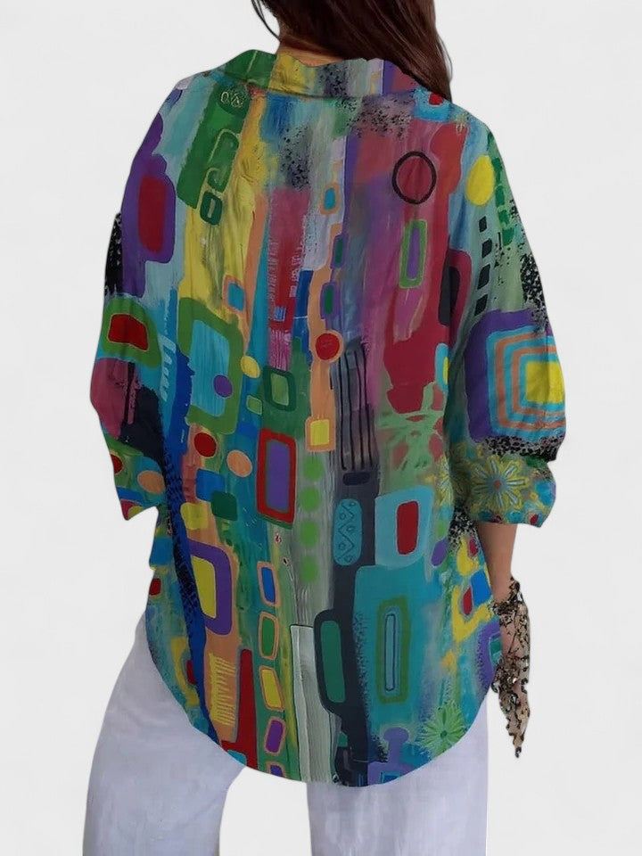VITTORIA | BLUSA ARTISTICA COLORATA