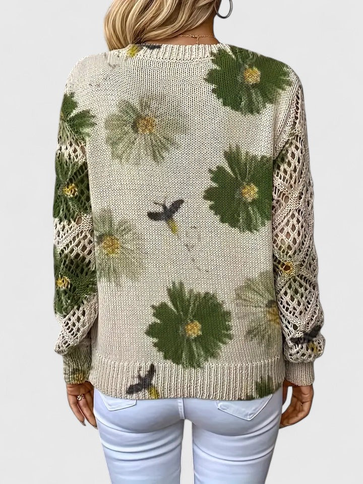 Bronwen | Maglione Traforato Floreale