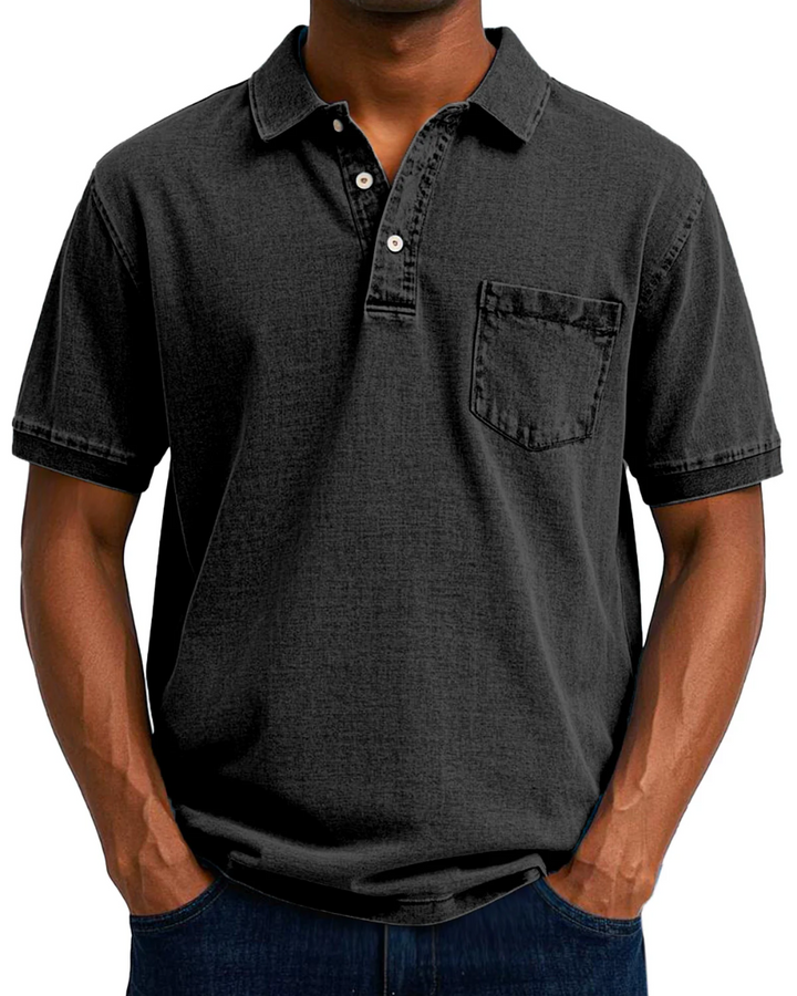MATTEO | POLO EFFETTO DENIM PREMIUM