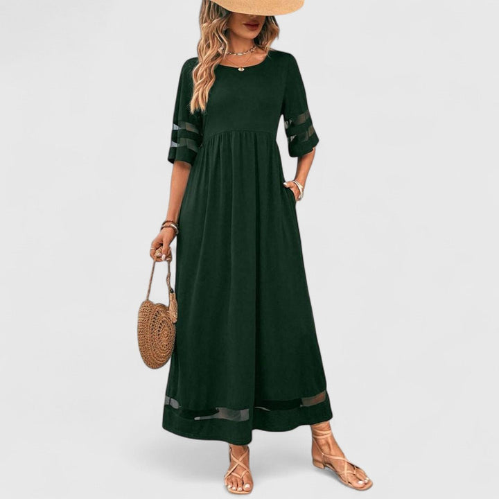 AURORA | ABITO LUNGO ELEGANTE DRAPPEGGIATO