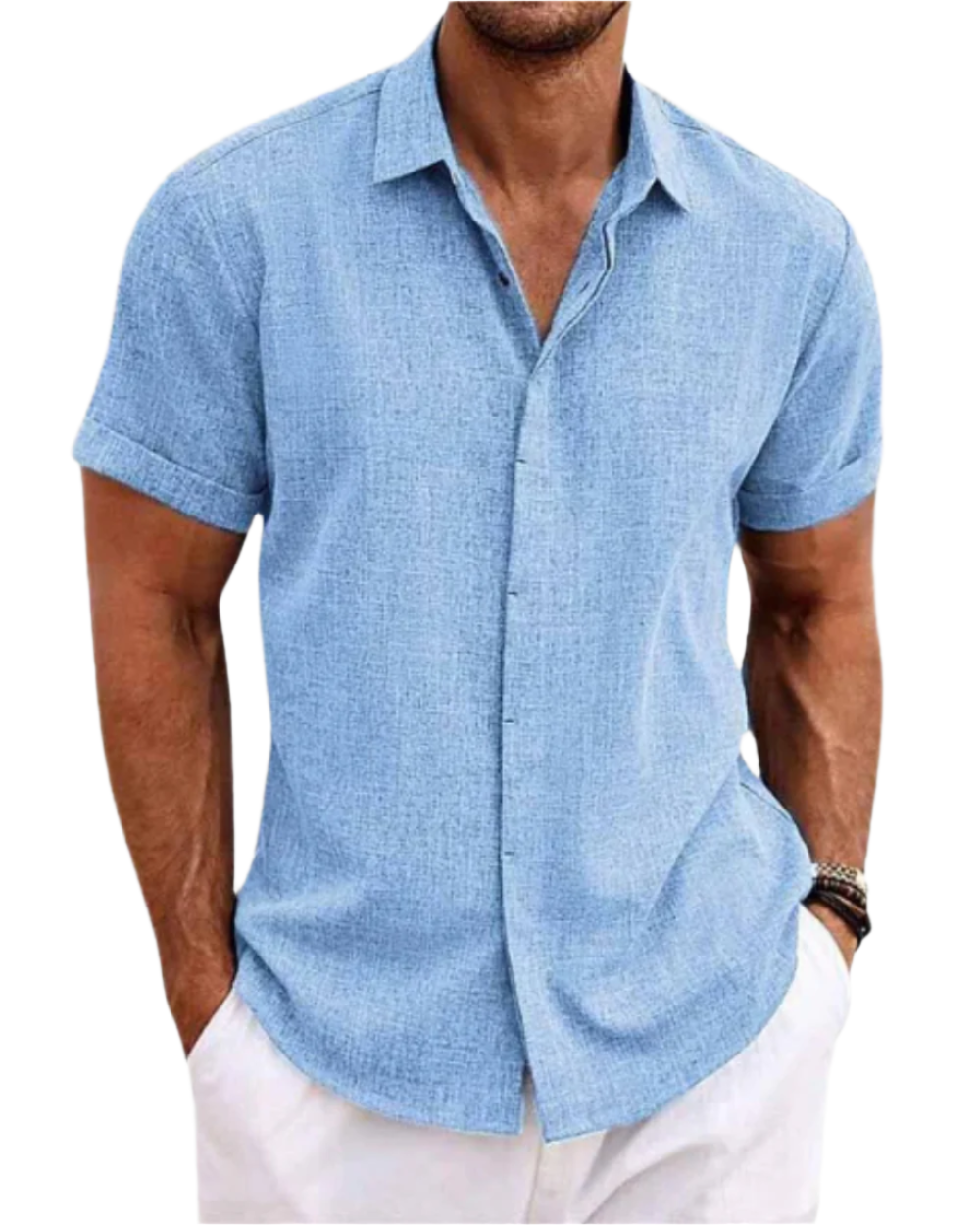 STEFANO | CAMICIA ELEGANTE A MANICHE CORTE