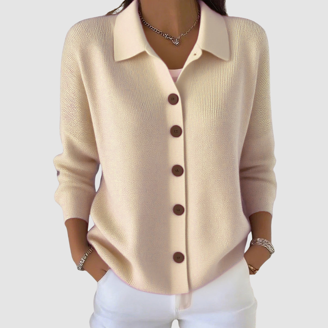 Millie | Cardigan con Collo a Camicia