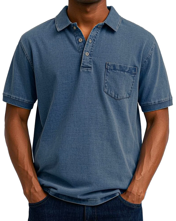 MATTEO | POLO EFFETTO DENIM PREMIUM