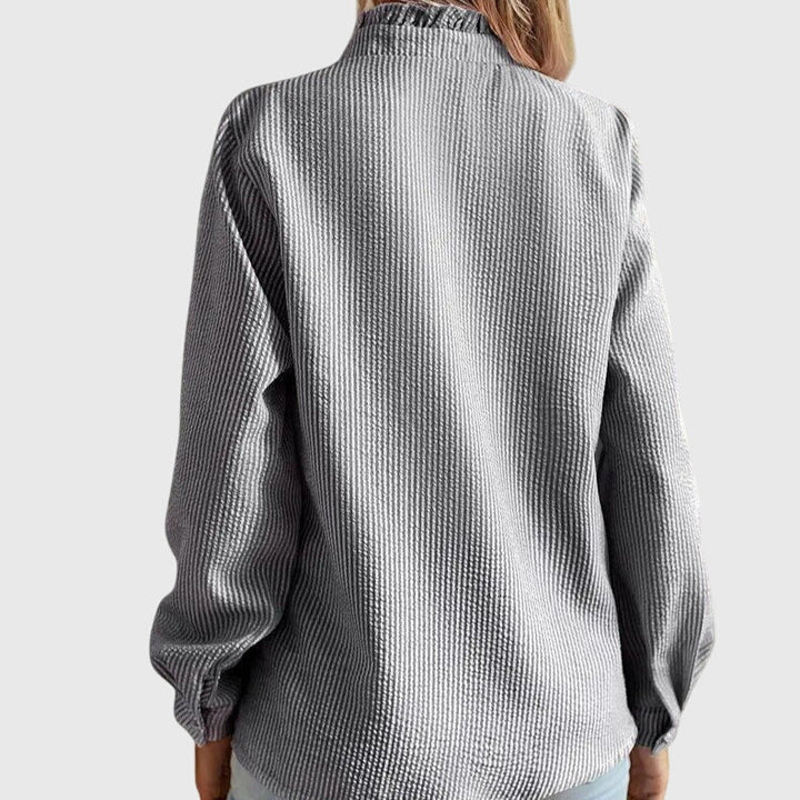 ELENA | CAMICIA CON ROUCHES ELEGANTE