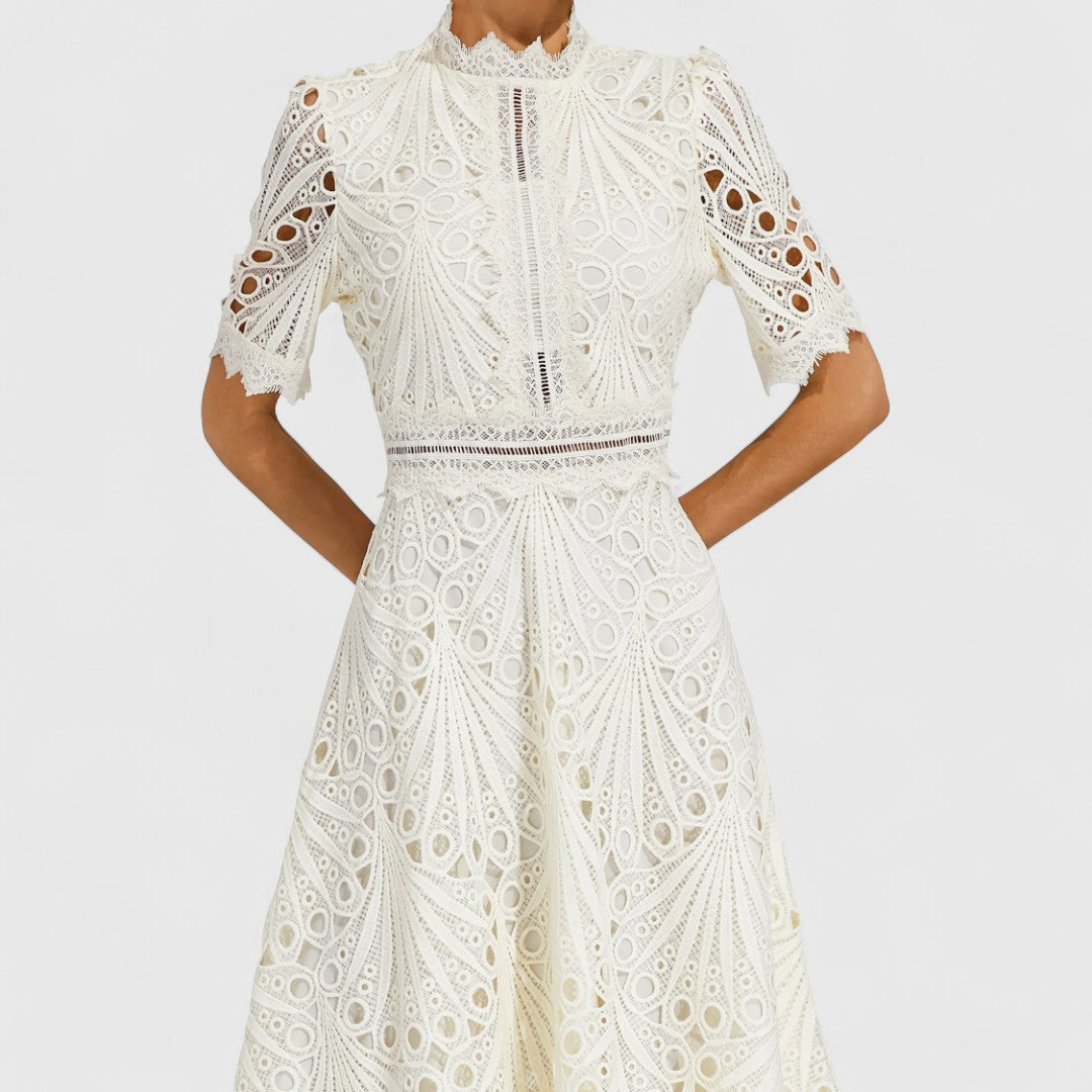 CATERINA | ABITO MIDI ELEGANTE IN PIZZO