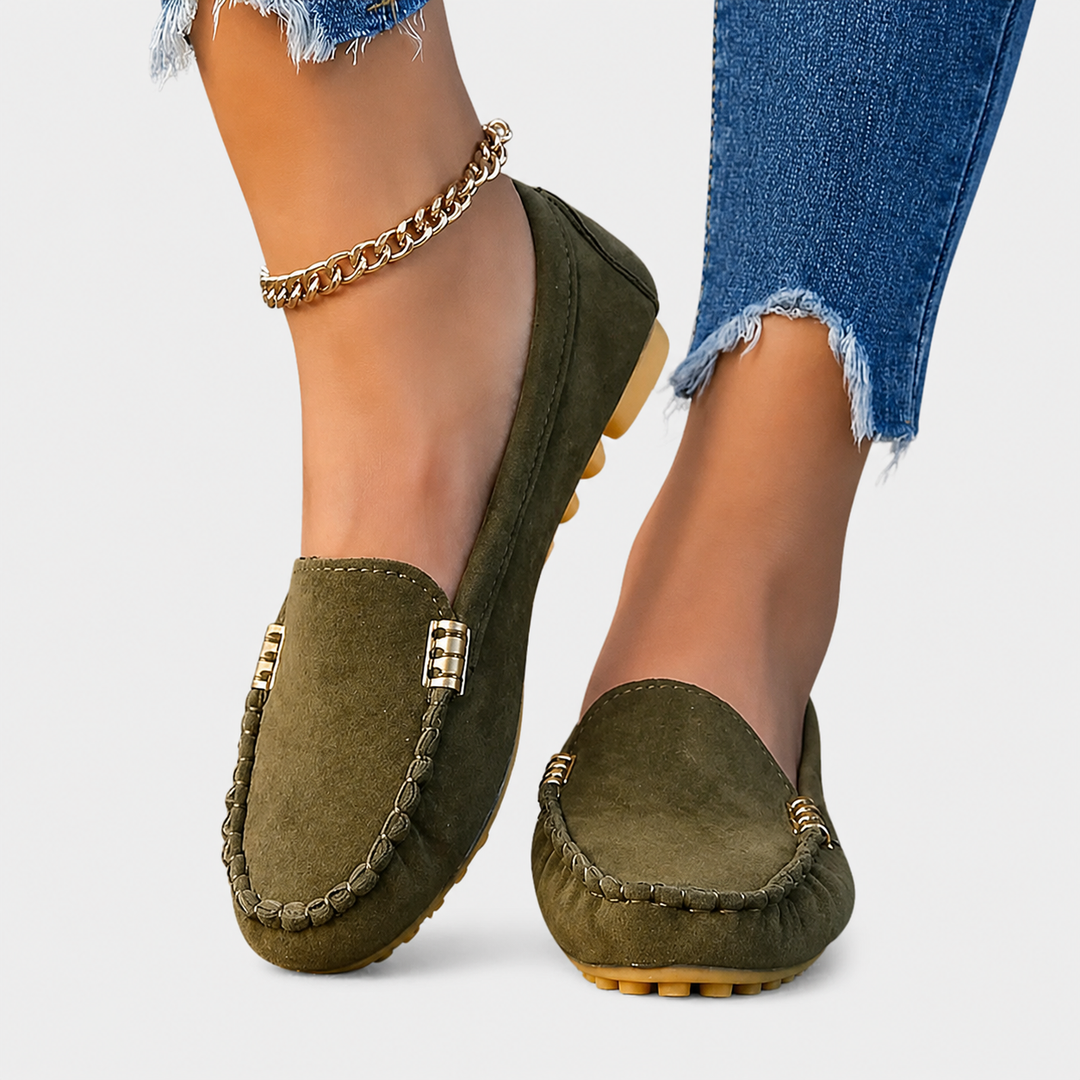ALESSIA | MOCASSINI CASUAL EFFETTO CAMOSCIO
