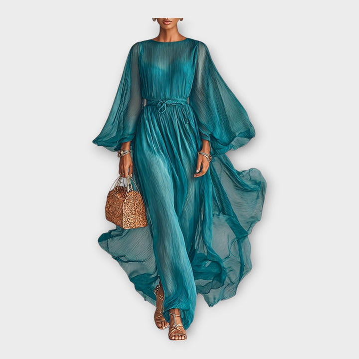 ADELINA | ABITO LUNGO IN CHIFFON ELEGANTE