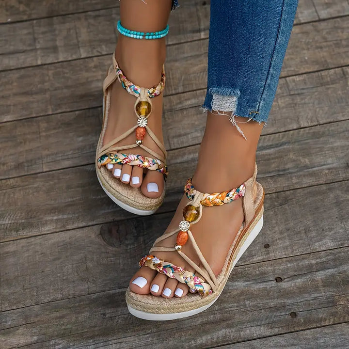 ZAHARA | SANDALI BOHO COMFORT CON DETTAGLI INTRECCIATI