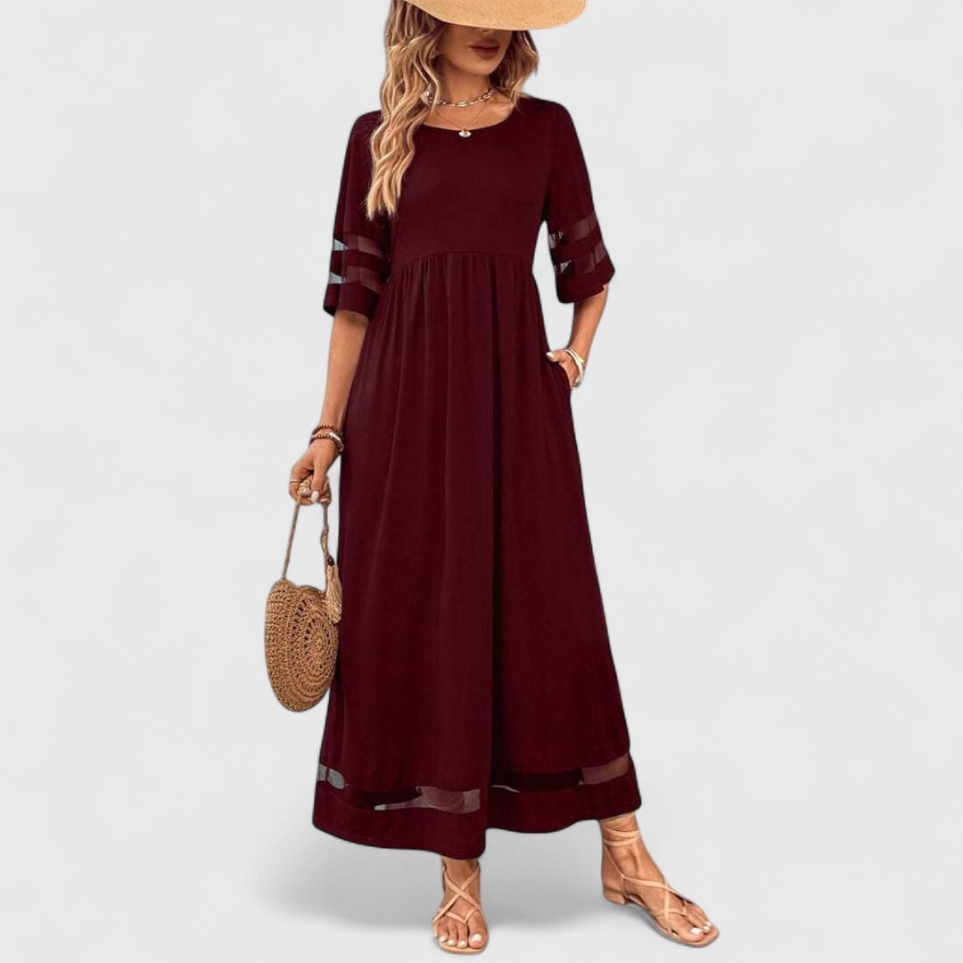AURORA | ABITO LUNGO ELEGANTE DRAPPEGGIATO