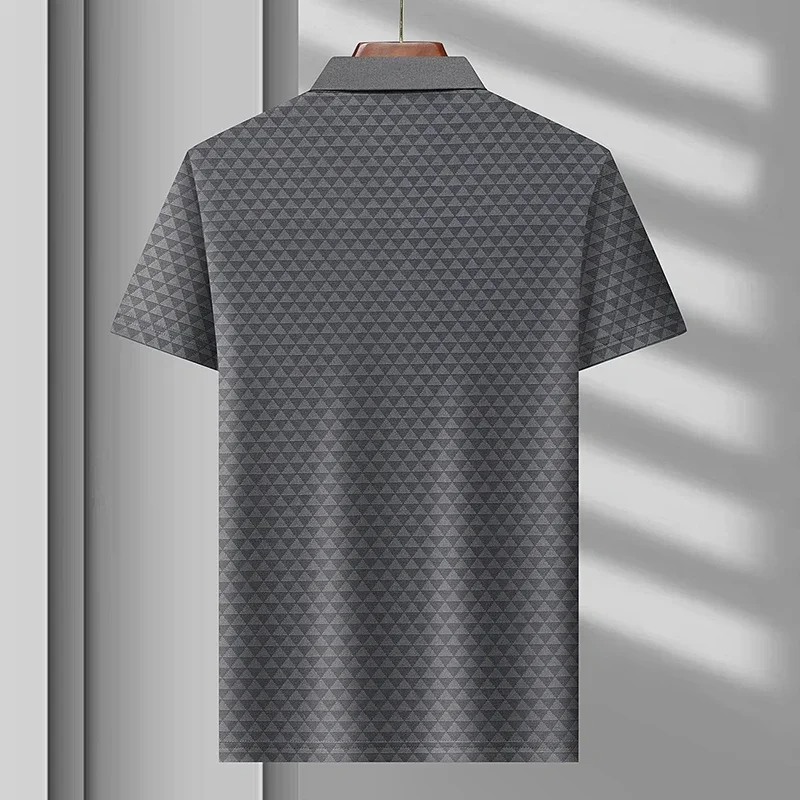 RICCARDO | POLO ELEGANTE CON FANTASIA GEOMETRICA