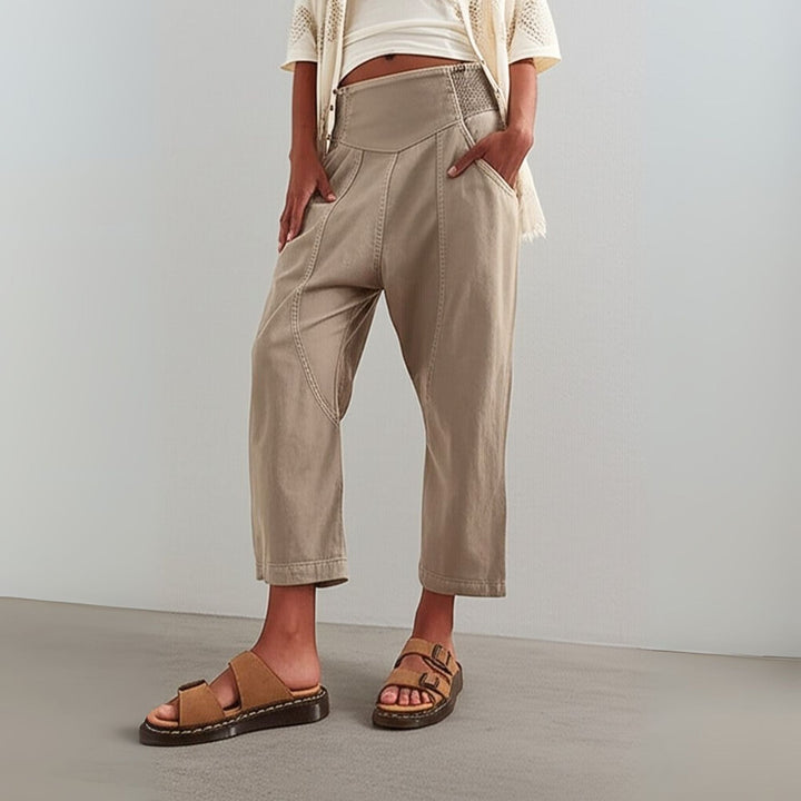 GIULIA | PANTALONI CASUAL A VITA ALTA