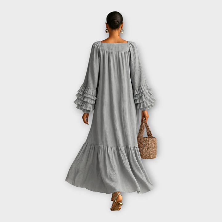 ELISA | ABITO LUNGO BOHO CON MANICHE A BALZE