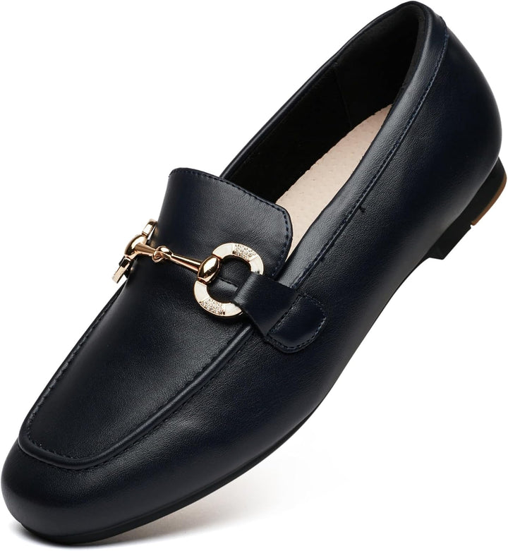 Isla™ | Mocassini in Pelle Morbida con Fibbia Dorata