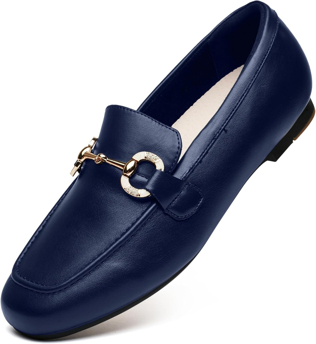 Isla™ | Mocassini in Pelle Morbida con Fibbia Dorata