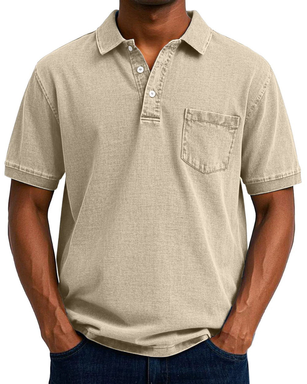 MATTEO | POLO EFFETTO DENIM PREMIUM