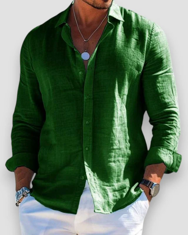 LORENZO | CAMICIA IN LINO ELEGANTE ESSENZIALE
