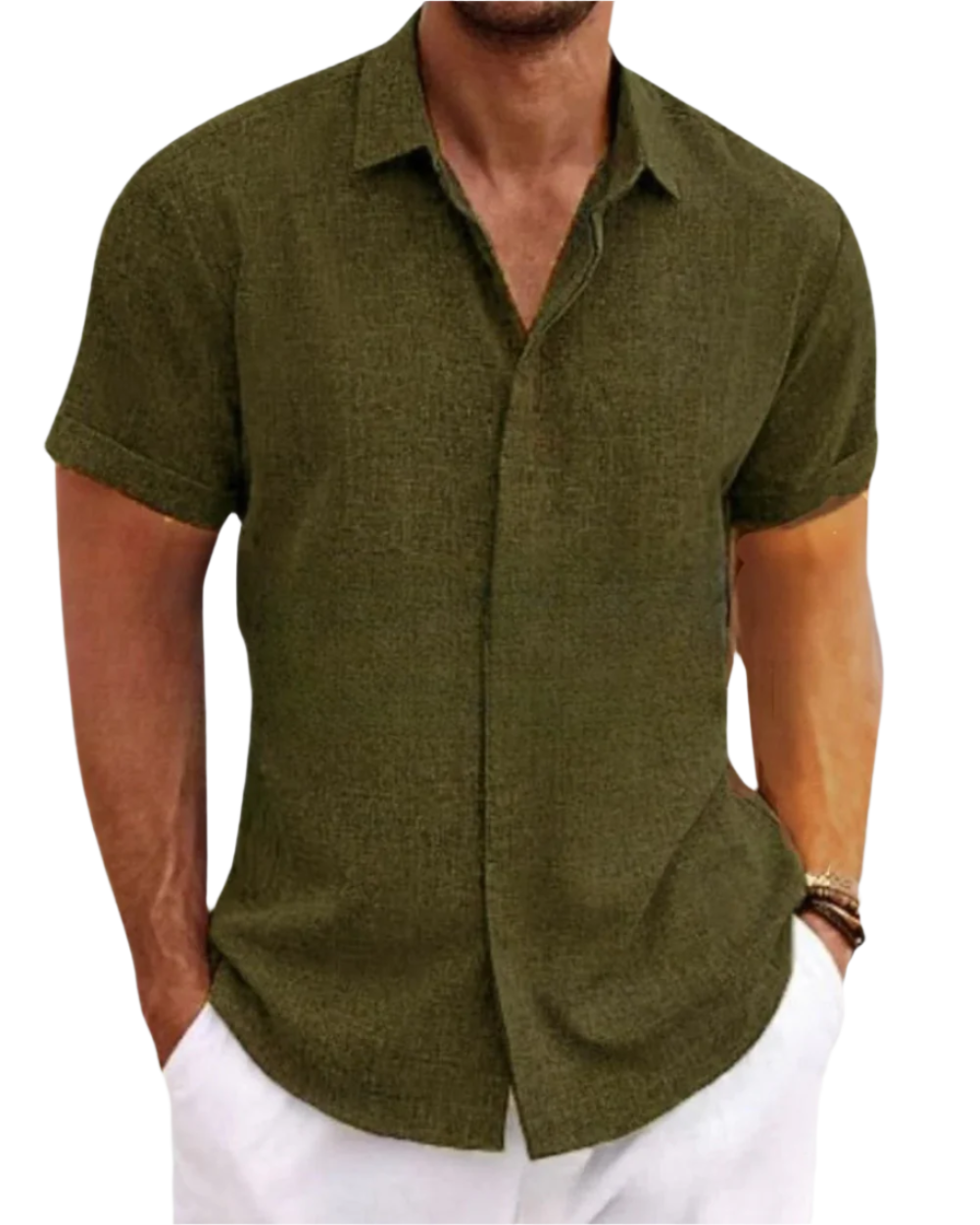 STEFANO | CAMICIA ELEGANTE A MANICHE CORTE