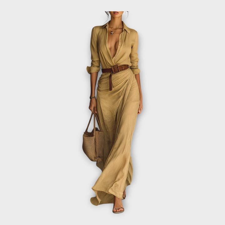 BIANCA | ABITO CAMICIA LUNGO ELEGANTE