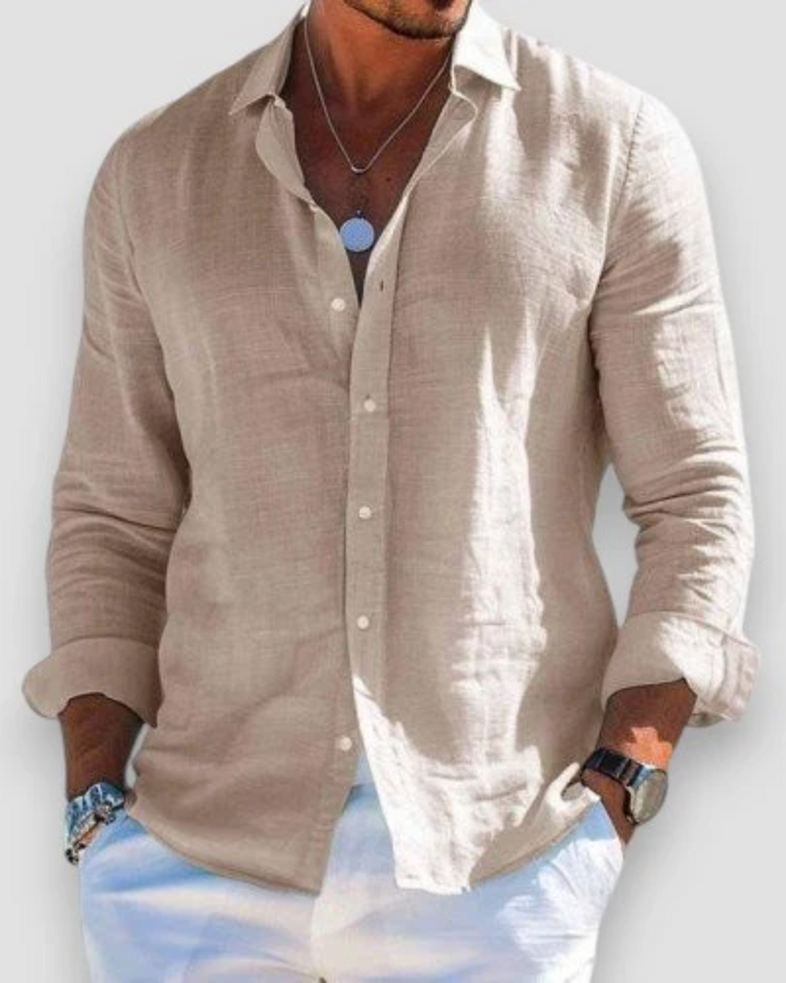 LORENZO | CAMICIA IN LINO ELEGANTE ESSENZIALE