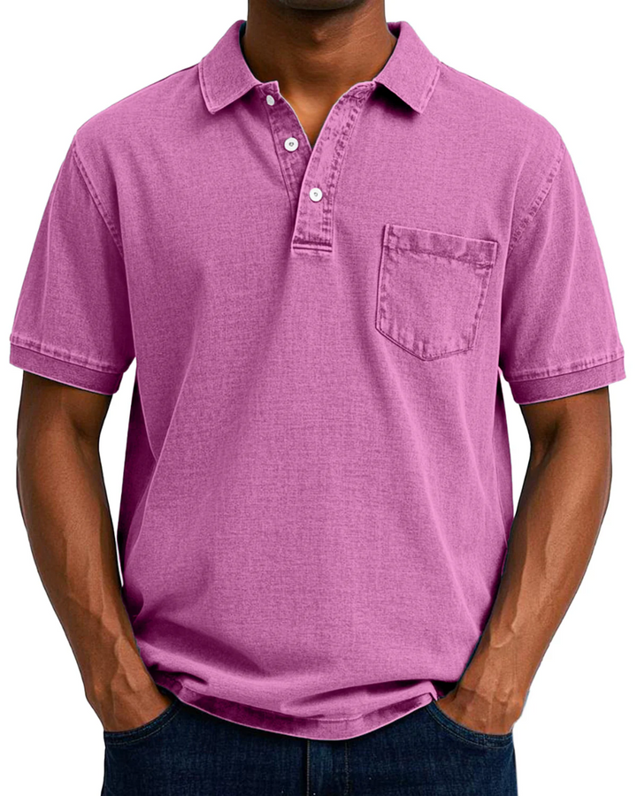 MATTEO | POLO EFFETTO DENIM PREMIUM