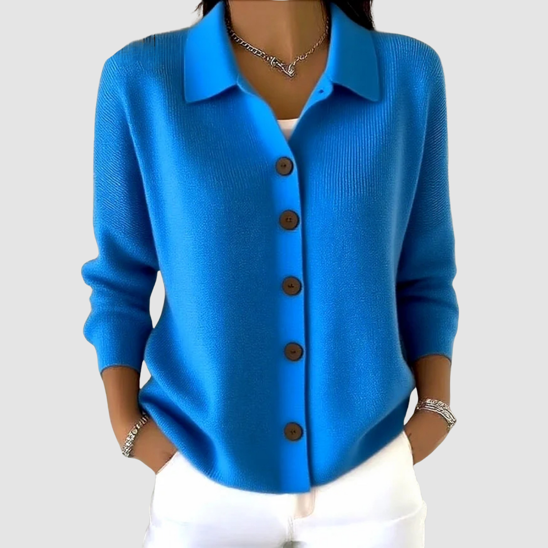 Millie | Cardigan con Collo a Camicia