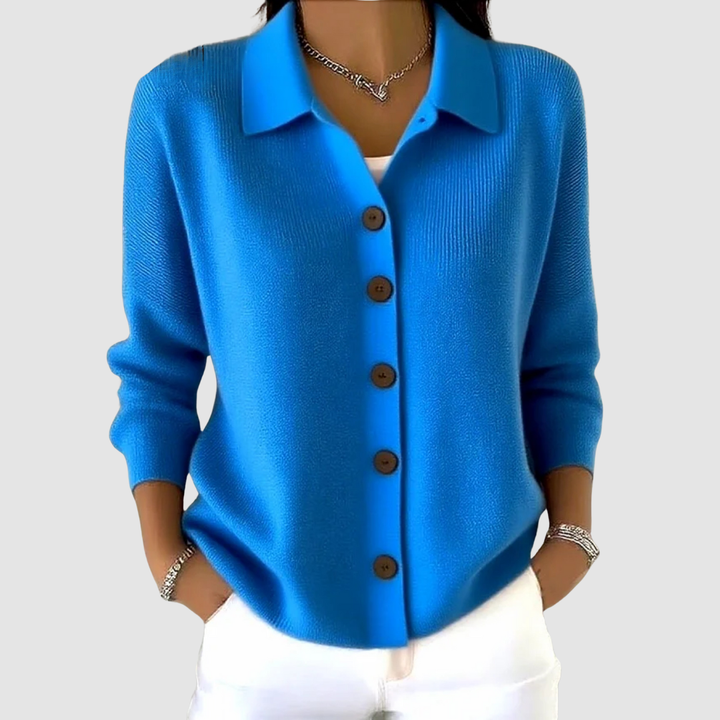 Millie | Cardigan con Collo a Camicia